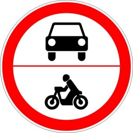 Lipdukas Nurodyto transporto eismas draudžiamas kelio ženklas 312
